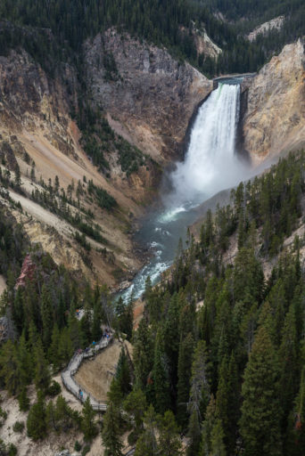 US, US-WY, USA, WY, color, colors, farbe, farben, gelb, grand canyon of the yellowstone, lookout point, lower falls of the yellowstone, united states, united states of america, vereinigte staaten, world, wyoming, yellow, yellowstone, yellowstone national park, yellowstone river