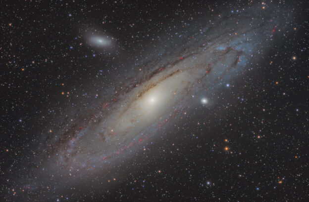 HaLRGB, andromeda, andromeda galaxy, andromeda nebula, astrofotografie, astronomie, astronomy, astrophotography, deep sky, galaxy, m110, m31, m32, messier, spiral galaxy