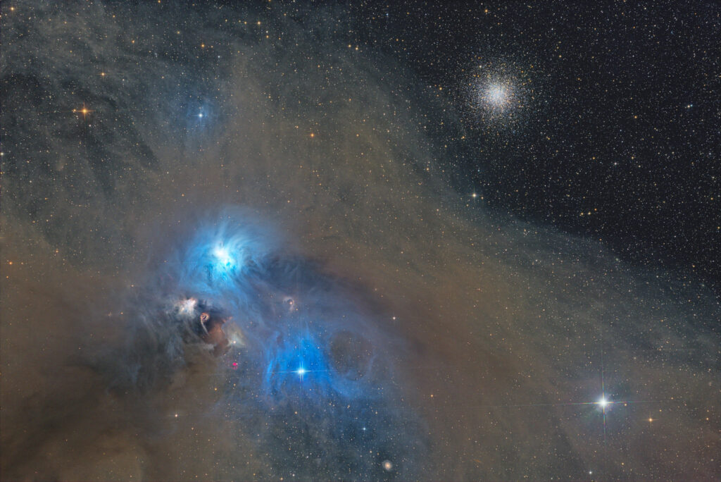 12-inch lacerta remote, NA, astrofotografie, astronomie, astronomy, astrophotography, chandelier cluster, corona australis, corona australis molecular cloud, globular cluster, hakos, hakos guest farm, ias, ias observatory, ias observatory hakos, khomas, kugelsternhaufen, namibia, ngc, ngc6723, ngc6726, ngc6729, reflection nebula, sagittarius, star, star cluster, stars, stern, sterne, sternhaufen, südliche krone, world