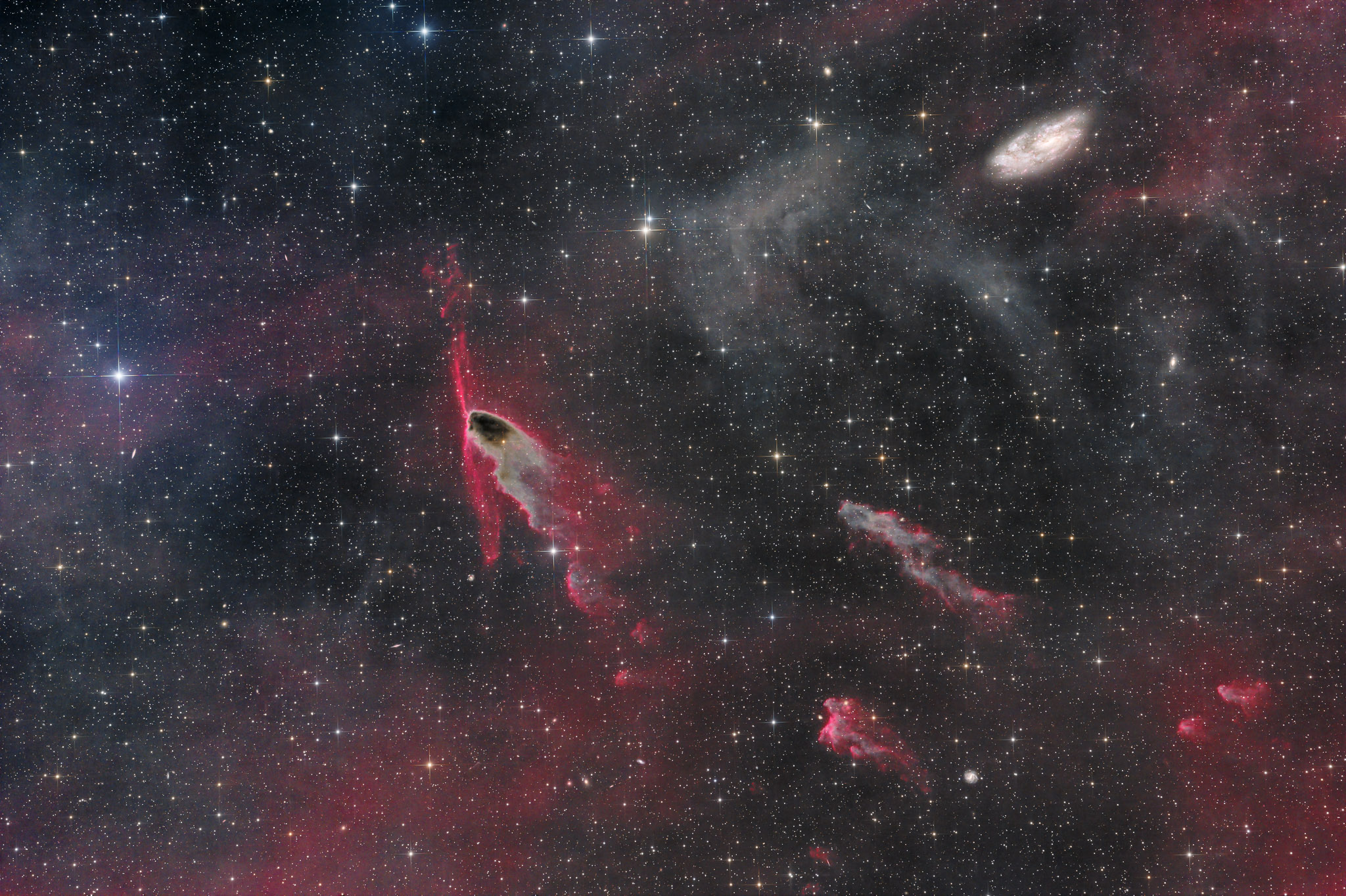 12-inch lacerta remote, NA, astrofotografie, astronomie, astronomy, astrophotography, cg25, cg3, cometary globule, dark nebula, emission nebula, emissionsnebel, galaxy, hakos, hakos guest farm, ias, ias observatory, ias observatory hakos, khomas, namibia, ngc, ngc2427, puppis, world