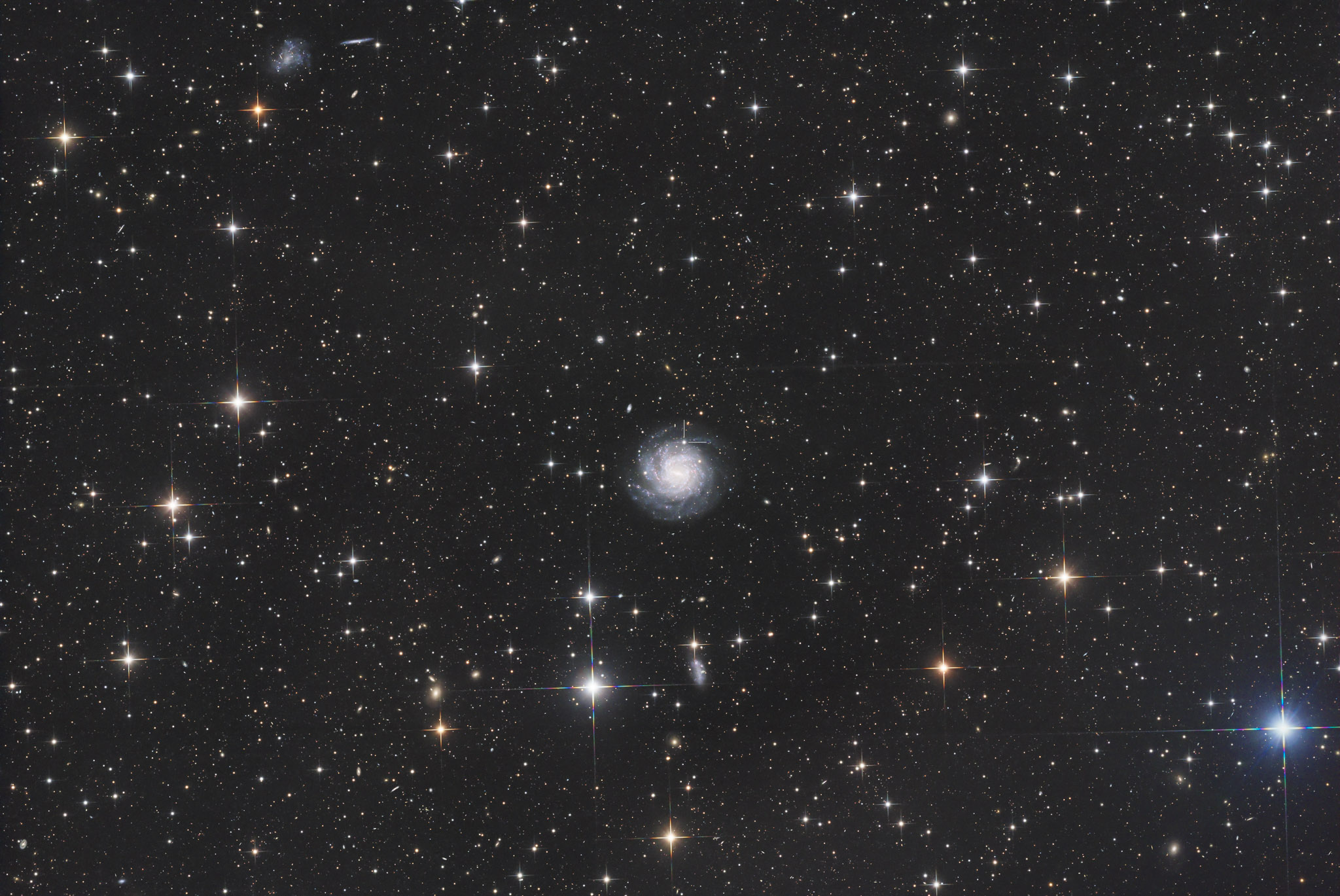astrofotografie, astronomie, astronomy, astrophotography, galaxy, horologium, ngc, ngc1493, sn2024abfo, spiral galaxy, supernova