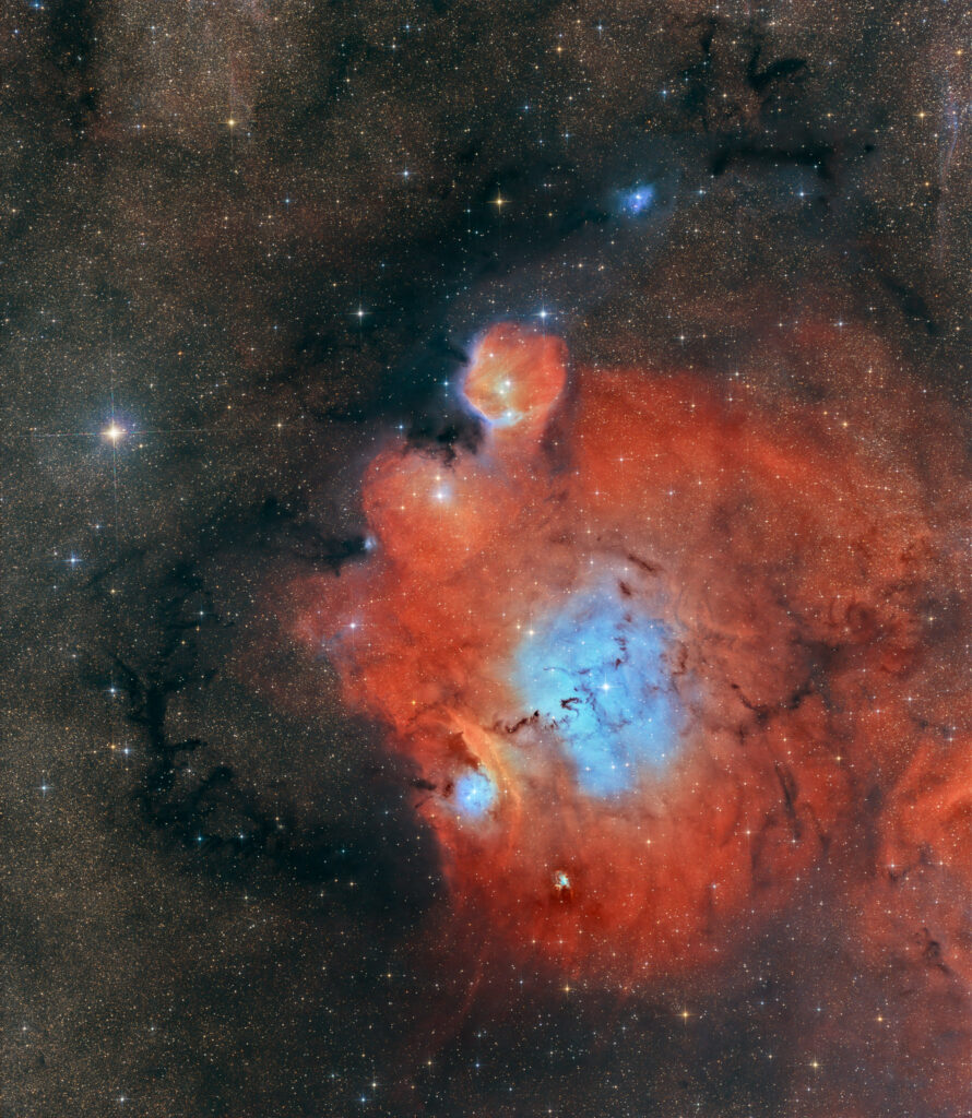 12-inch lacerta remote, NA, astrofotografie, astronomie, astronomy, astrophotography, emission nebula, emissionsnebel, hakos, hakos guest farm, ias, ias observatory, ias observatory hakos, ic, ic1274, ic1275, ic4685, khomas, namibia, ngc, ngc4995, reflection nebula, sagittarius, world