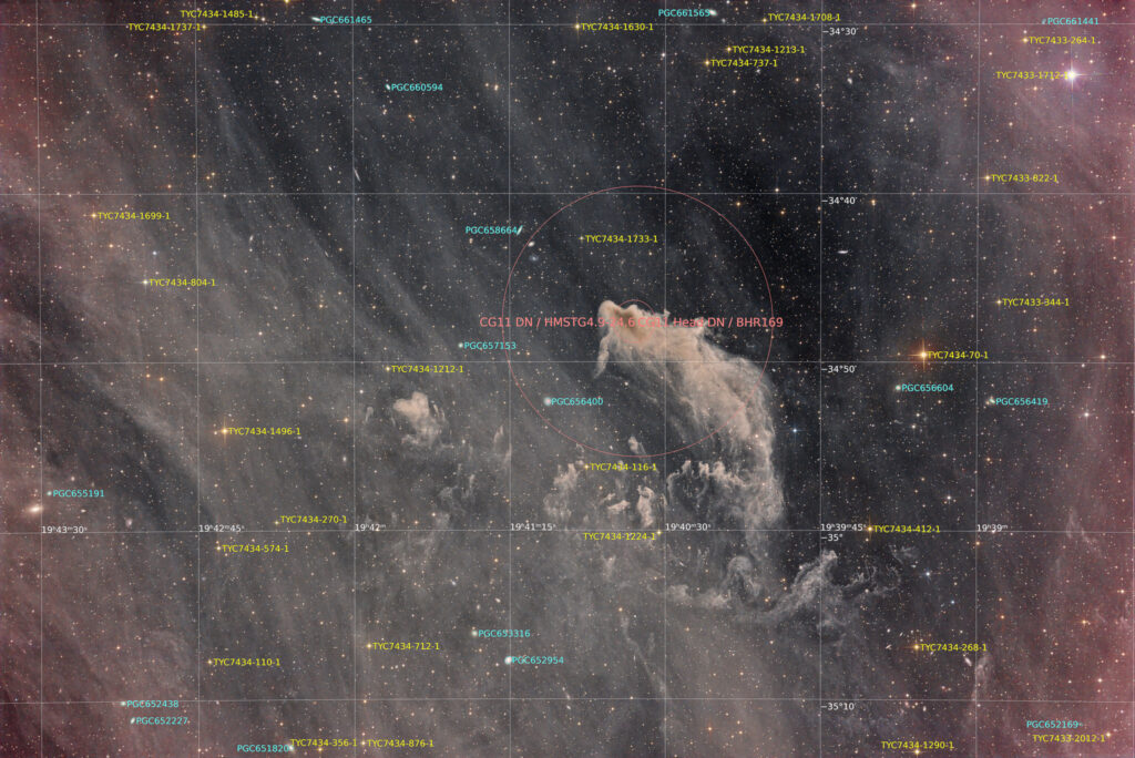 12-inch lacerta remote, NA, astrofotografie, astronomie, astronomy, astrophotography, cg11, cometary globule, hakos, hakos guest farm, ias, ias observatory, ias observatory hakos, khomas, namibia, sagittarius, world