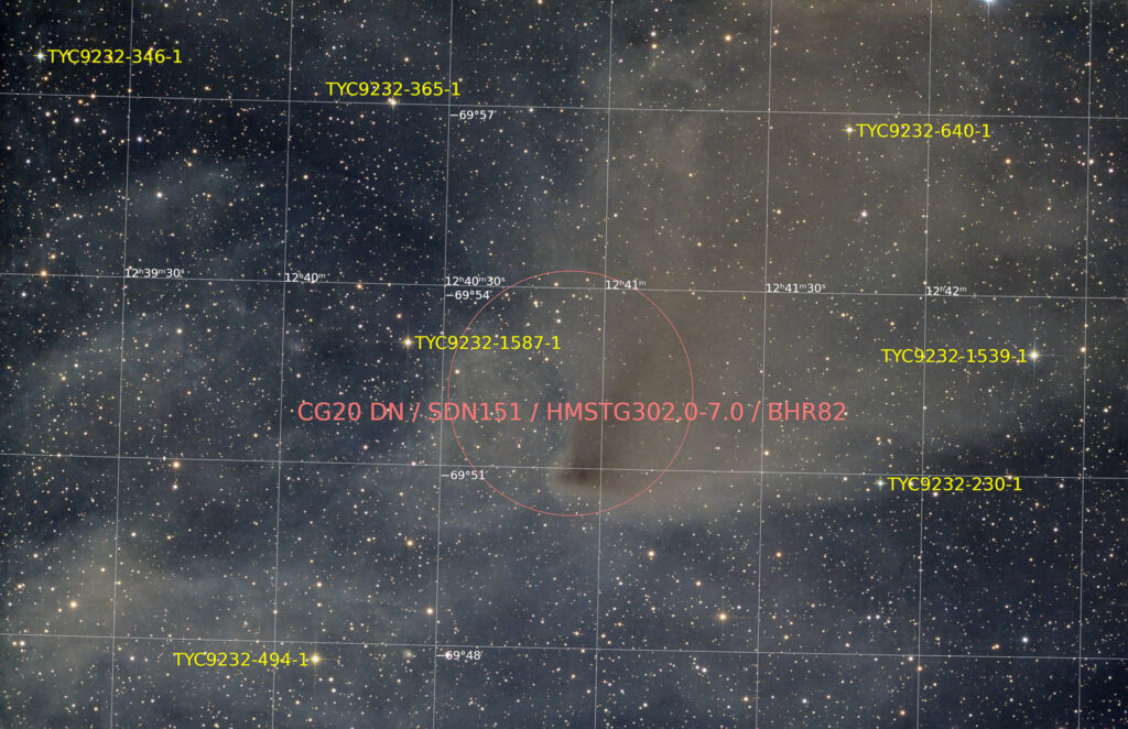 20-inch keller-cassegrain, NA, astrofotografie, astronomie, astronomy, astrophotography, cg20, cometary globule, dark nebula, hakos, hakos guest farm, ias, ias observatory, ias observatory hakos, khomas, musca, namibia, world