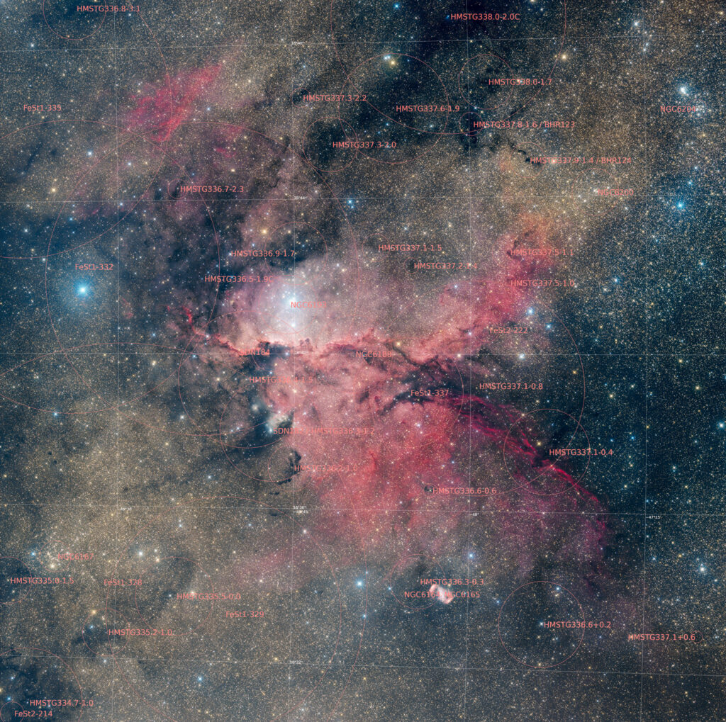 NA, altar, ara, astrofotografie, astronomie, astronomy, astrophotography, dragons egg, emission nebula, emissionsnebel, epsilon-130 remote, fighting dragons, firebird nebula, hakos, hakos guest farm, ias, ias observatory, ias observatory hakos, khomas, namibia, ngc, ngc6164, ngc6165, ngc6188, ngc6193, open cluster, remote observatories, remote sternwarten, star, star cluster, stars, stern, sterne, sternhaufen, world